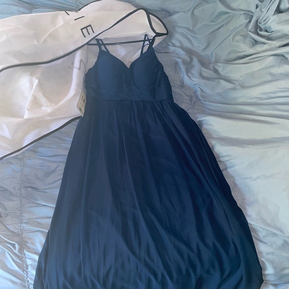 AZAZIE Blake Bridemaid Dress Dark Navy A10 - Picture 4 of 9